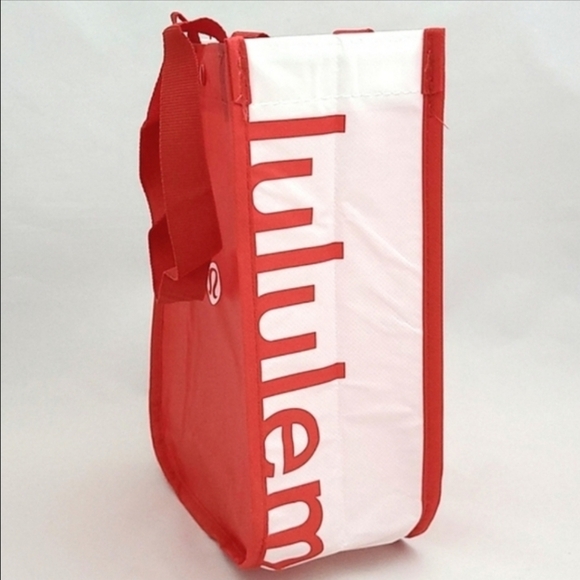 Lululemon 5 Reusable Collectible Totes Red White Black Olympic Beige  Burgundy - Picture 11 of 14